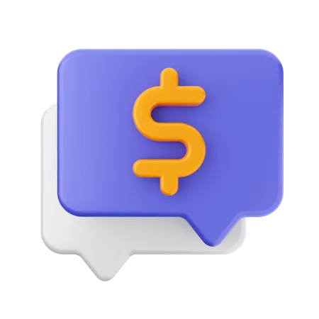 Chatear dinero  3D Icon