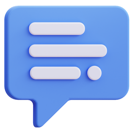 Discours de discussion  3D Icon