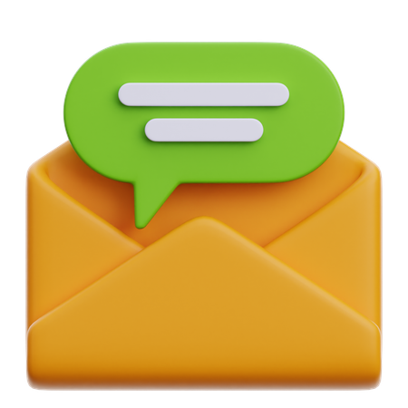 Chat E-Mail  3D Icon