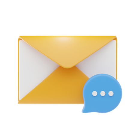 Chat E-Mail  3D Icon