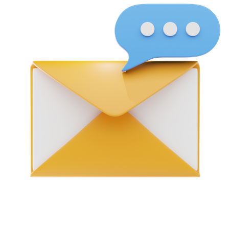 Chat E-Mail  3D Icon