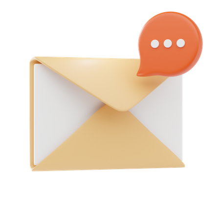 Chat E-Mail  3D Icon