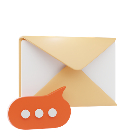 Chat E-Mail  3D Icon