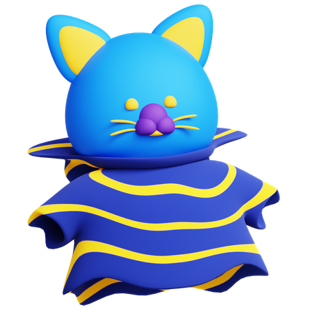 Chat effrayant  3D Icon