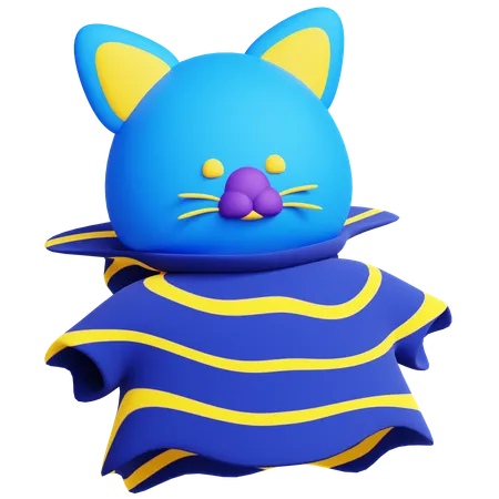 Chat effrayant  3D Icon