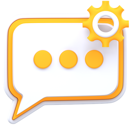 Chat-Einstellungen  3D Icon