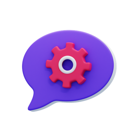 Chat-Einstellungsblase  3D Icon