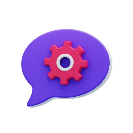 Chat-Einstellungsblase  3D Icon