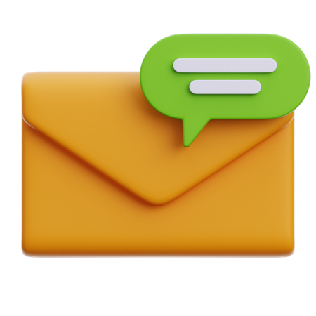 E-mail de discussion  3D Icon