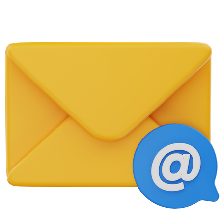 Chat por correo electrónico  3D Icon