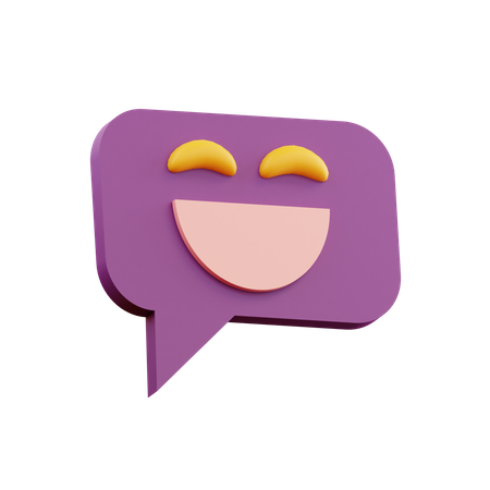 Chat Emoji 3D Illustration