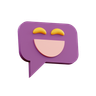 chat emoji 3d logo