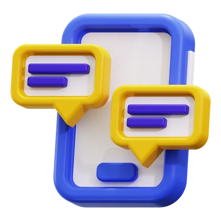 Chat en ligne  3D Icon