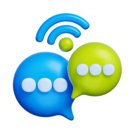 Chat en línea  3D Icon