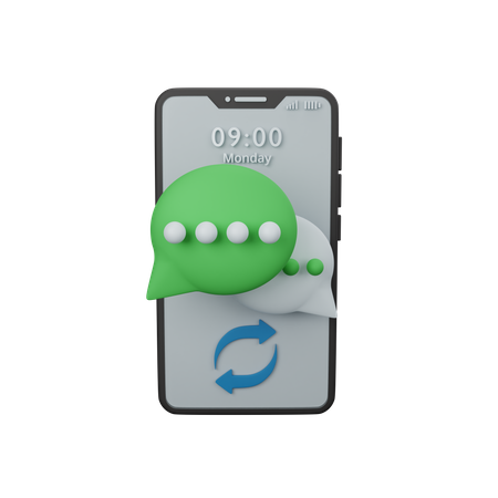 Chat en línea  3D Icon