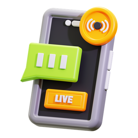 Chat en vivo  3D Icon