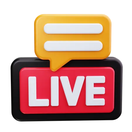 Chat en vivo  3D Icon