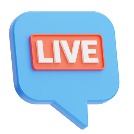 Chat en vivo  3D Icon