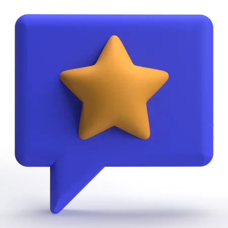 Estrella de chat  3D Icon