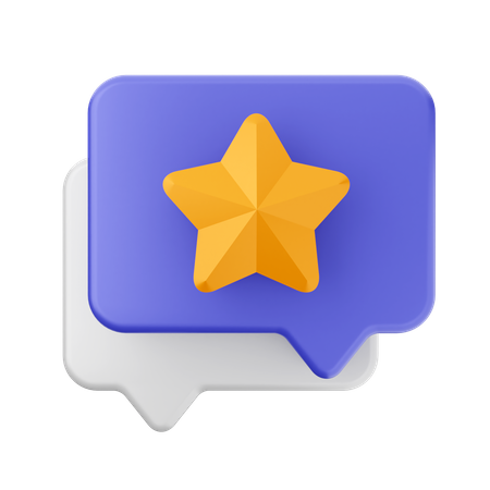 Estrella de chat  3D Icon