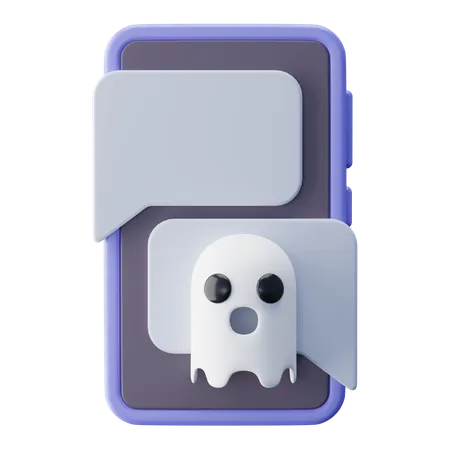 Chat fantasma  3D Icon