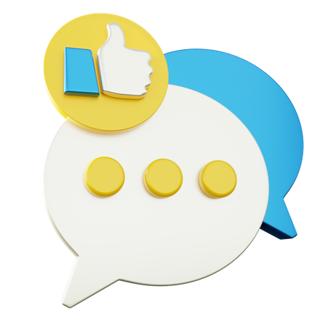 Chat-Feedback  3D Icon
