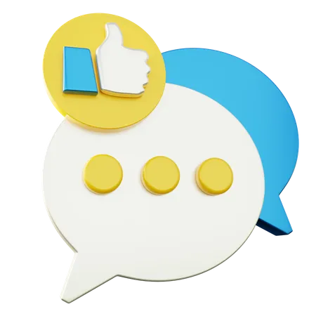 Chat-Feedback  3D Icon