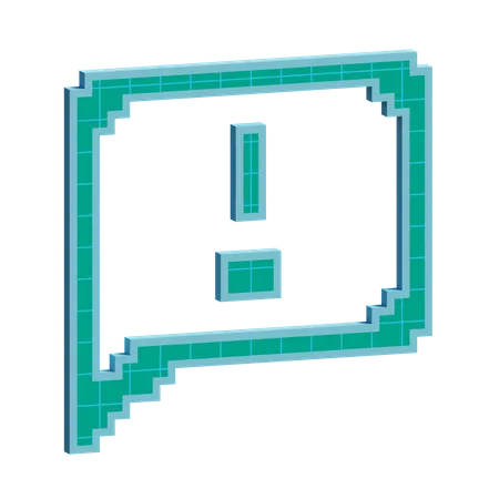 Chat-Fehler  3D Icon