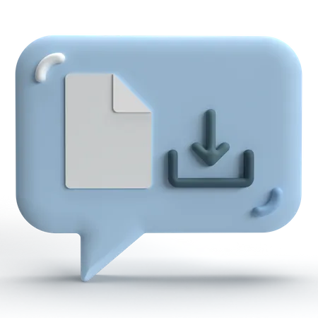Téléchargement du fichier de discussion  3D Icon