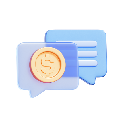 Discussion financière  3D Icon