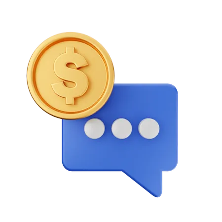 Discussion financière  3D Icon