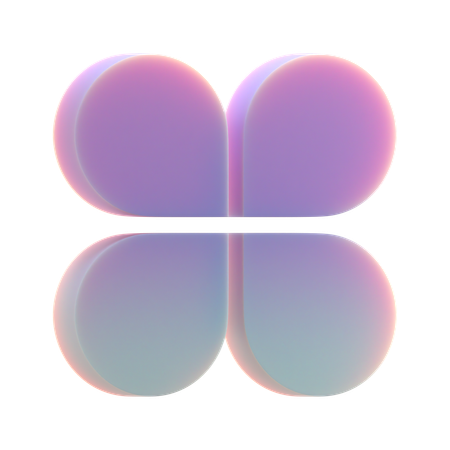 Chat Flower  3D Icon