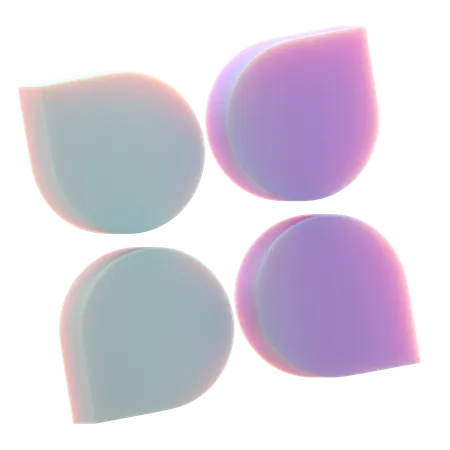 Chat Flower  3D Icon