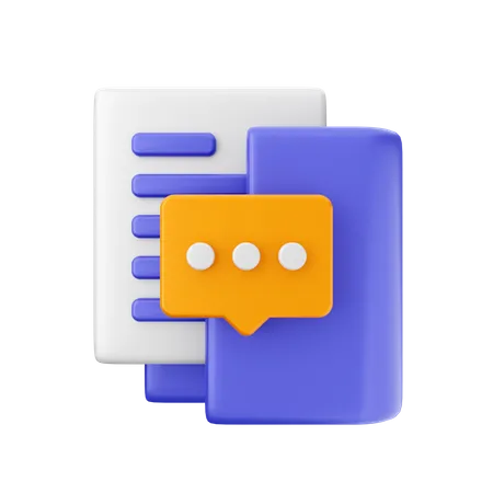 Chat Folder  3D Icon