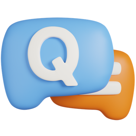 Chat-Fragezeichen  3D Icon