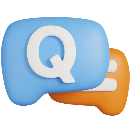 Chat-Fragezeichen  3D Icon