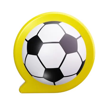 Bate-papo de futebol  3D Icon