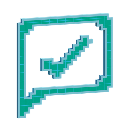 Chat gesendet  3D Icon