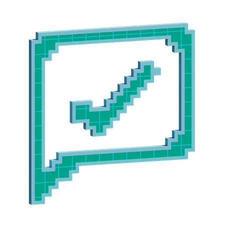 Chat gesendet  3D Icon