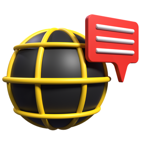 Charla global  3D Icon