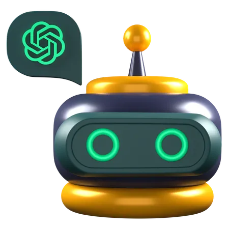 Chat Gpt Bot  3D Icon