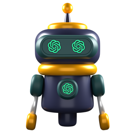 Robô de bate-papo gpt  3D Icon