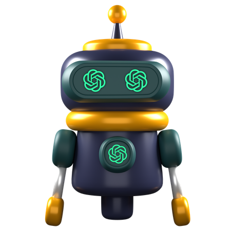 Chat Gpt Robot  3D Icon