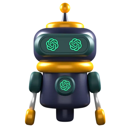 Chat Gpt Robot  3D Icon