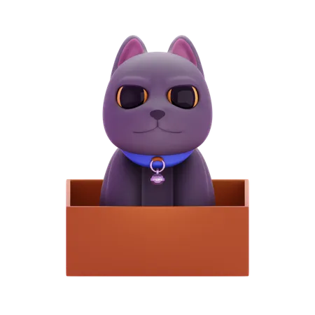 Chat gris  3D Icon