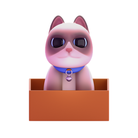 Chat grincheux  3D Icon