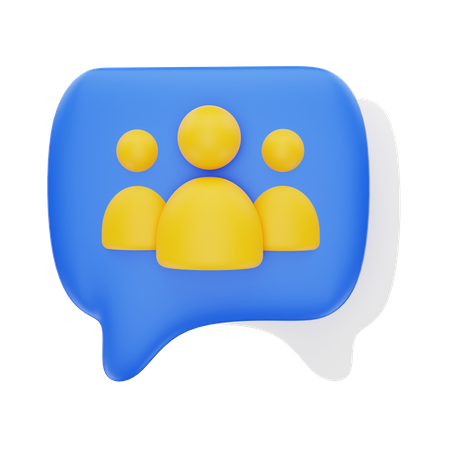 Chat Group  3D Icon