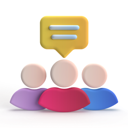 Chat Group  3D Icon