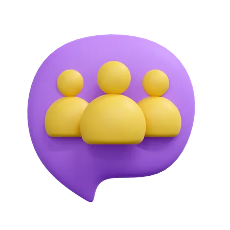 Chat group  3D Icon