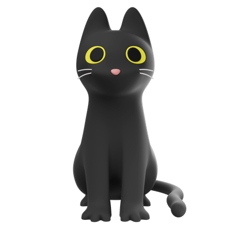 Chat d'Halloween  3D Icon